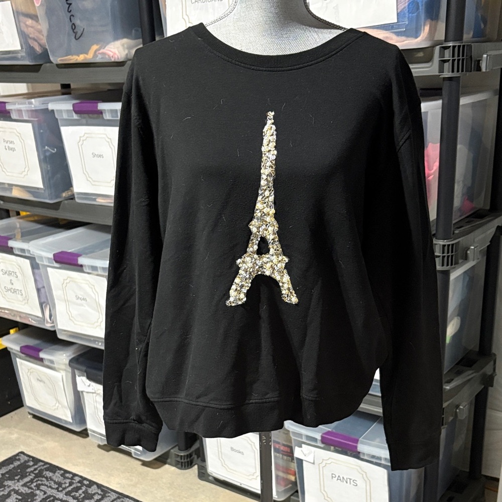 Karl Lagerfeld Eiffel Tower Sweatshirt - Size XL